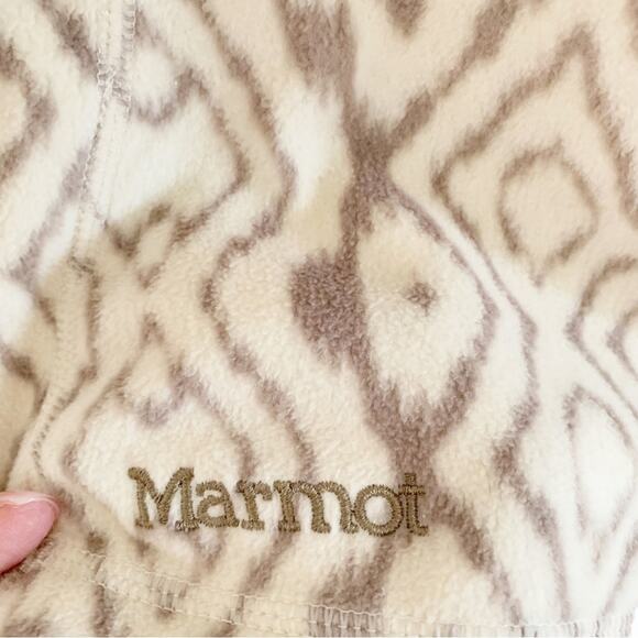 Marmot Rocklin Oatmeal Geo Print Half Zip Pullover Small - Picture 5 of 7